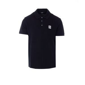 Balmain Men Embroidered Pb Logo Polo